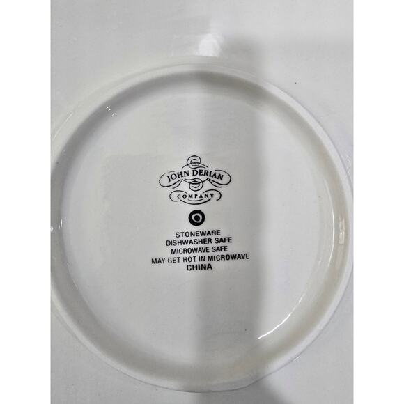 NWT John Derian for Target Feathers Round Serving Platter – 13" Stoneware - Picture 3 of 7